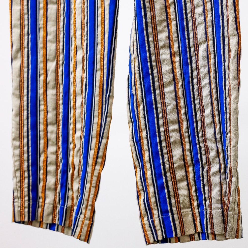 Forte_Forte R/19 6021 Blue Striped Pants - Picture 7 of 12